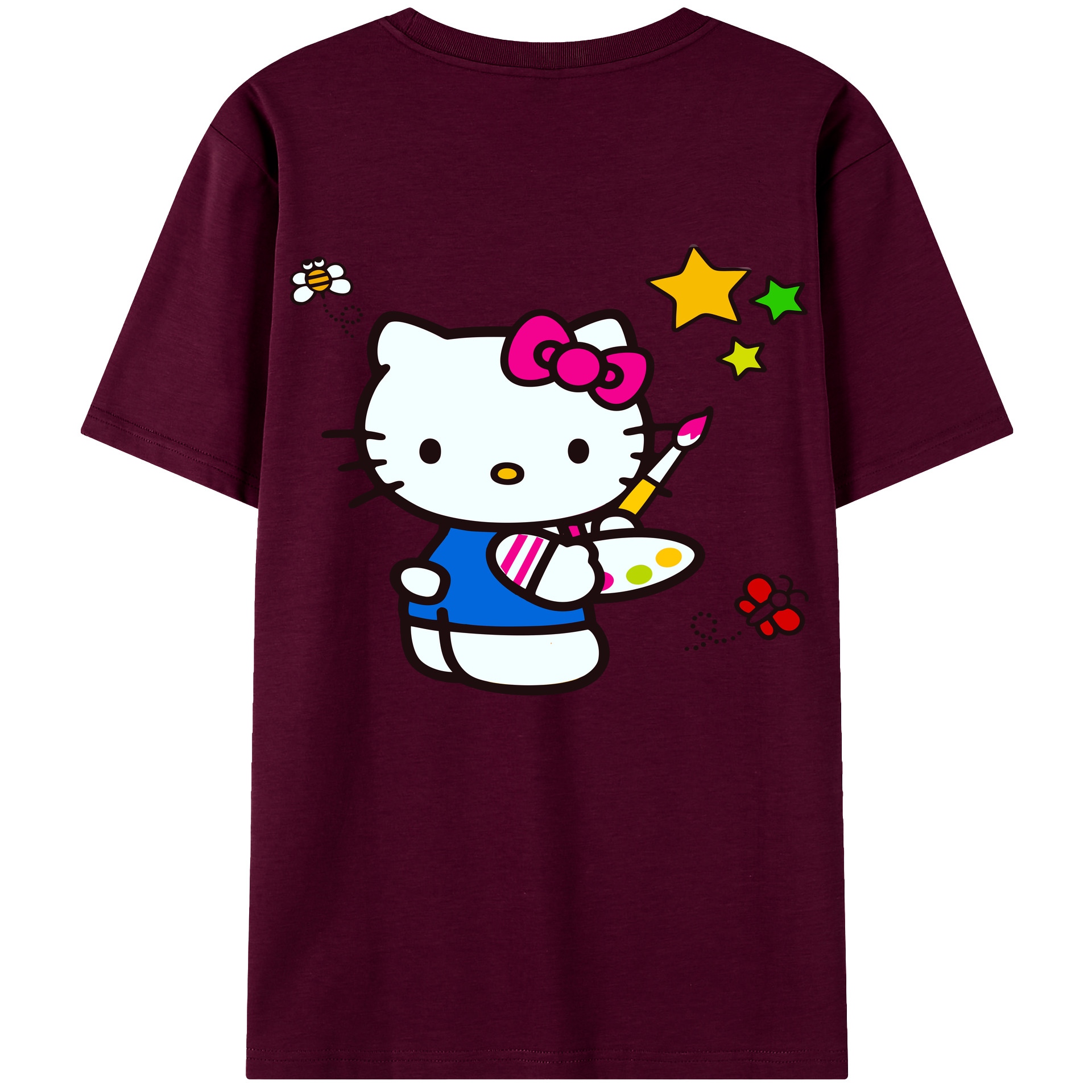 （画像用） Hello Kitty ハローキティ レディース半袖Tシャツ(バックプリント)